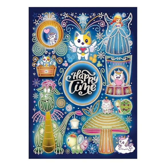 Glow 5D Diamond Painting Kit DIY Round Drill Diamond Round Crystal, 30x40cm - Picture 2 of 6